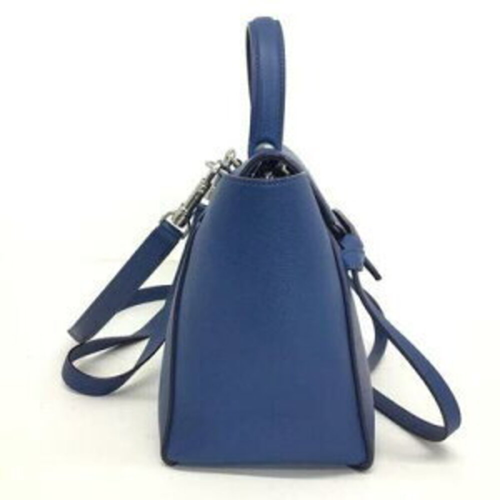 Celine Belt Bag Blue Leather Handbag Shoulder - Picture 3 of 15